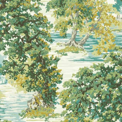 Sanderson Arboretum Wallpapers Ancient Canopy Wallpaper - Sap Green - DABW217220