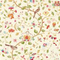 Arils Garden Wallpaper - Olive/Mulberry