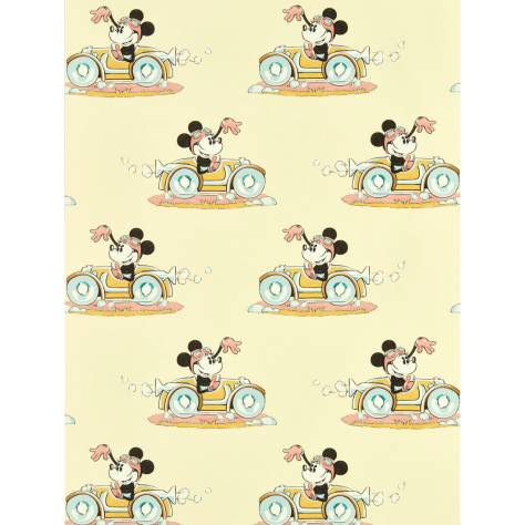 Sanderson Disney Home x Sanderson Wallpapers Minnie on the Move Wallpaper - Sherbet - DDIW217269