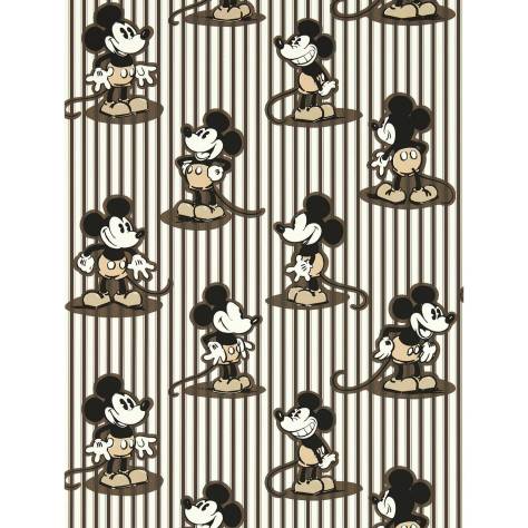 Sanderson Disney Home x Sanderson Wallpapers Mickey Stripe Wallpaper - Humbug - DDIW217272
