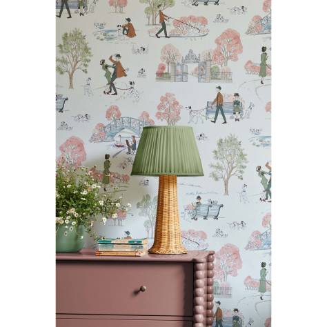 Sanderson Disney Home x Sanderson Wallpapers Alice in Wonderland Wallpaper - Gumball Green - DDIW217285
