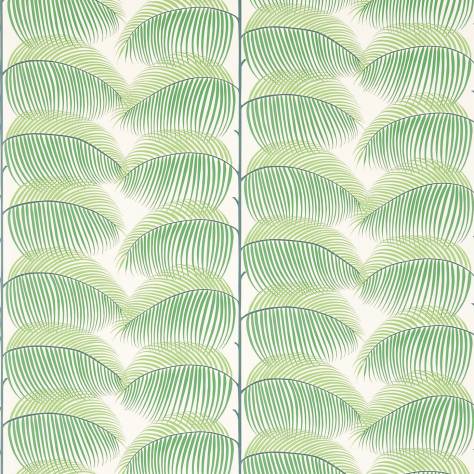 Sanderson Voyage of Discovery Wallpapers Manila Wallpaper - Green/Ivory - DVOY213367