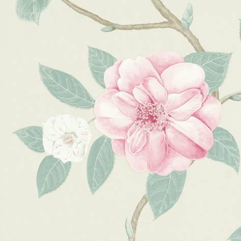 Sanderson Voyage of Discovery Wallpapers Christabel Wallpaper - Rose/Pewter - DVOY213376