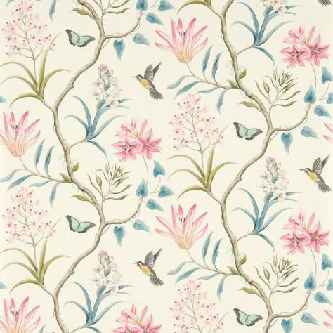 Sanderson Voyage of Discovery Wallpapers Clementine Wallpaper - Dusky Pink - DVOY213386