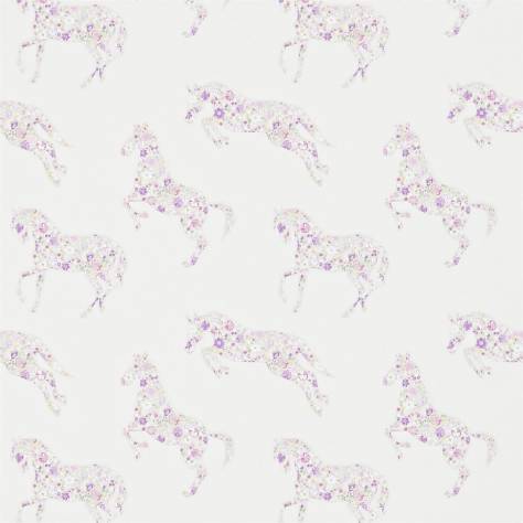 Sanderson Abracazoo Fabrics & Wallpapers Pretty Ponies Wallpaper - Lavender - DLIT214034