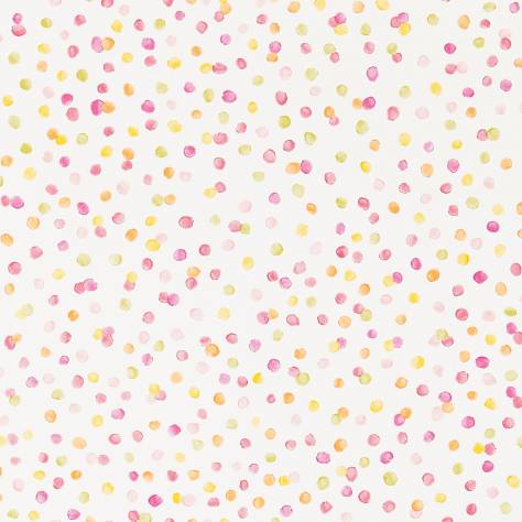 Scion Guess Who? Wallpapers Lots of Dots Wallpaper - Blancmange/Raspberry/Citrus - NSCK111284
