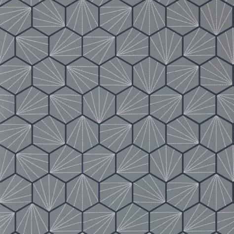 Scion Japandi Wallpapers Aikyo Wallpaper - Steel - NJAP111921