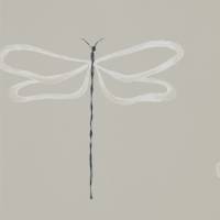 Dragonfly Wallpaper - Parchment
