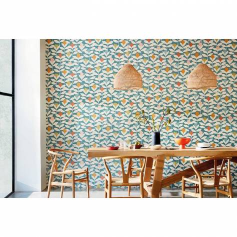 Scion Esala Wallpapers Love Birds Wallpaper - Flamenco - NESW112219