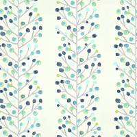 Berry Tree Wallpaper - Peacock / Powder Blue / Lime / Neutral
