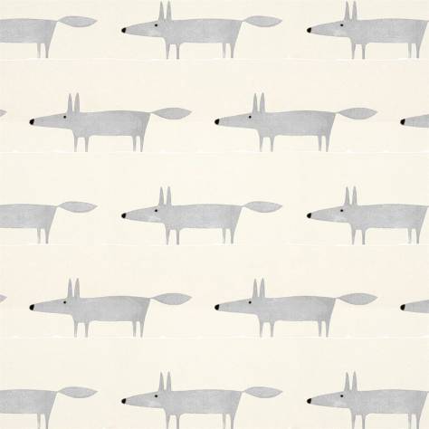 Scion Esala Wallpapers Mr Fox Wallpaper - Silver - NESW112270