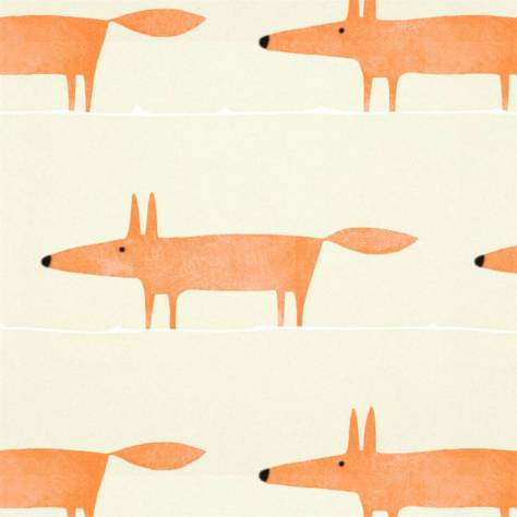 Scion Esala Wallpapers Mr Fox Wallpaper - Ginger - NESW112271