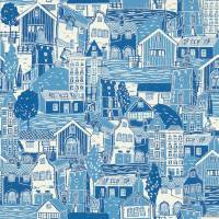 Stockholm Wallpaper - Cloudless Blue