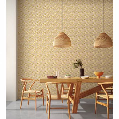 Scion Garden of Eden Wallpapers Esla Wallpaper - Chail/Milkshake - NART112810