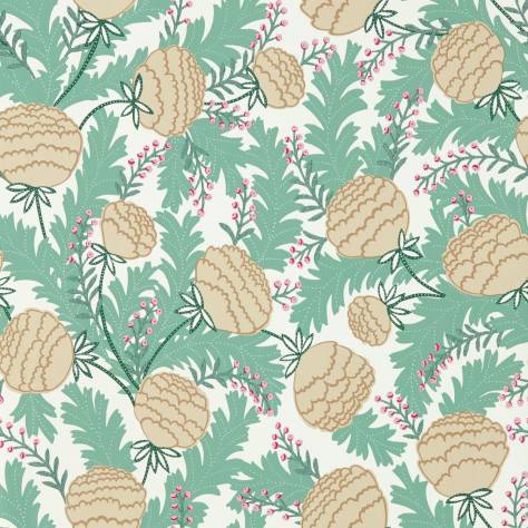Scion Garden of Eden Wallpapers Celicia Wallpaper - Sage/Buttercream - NART112796