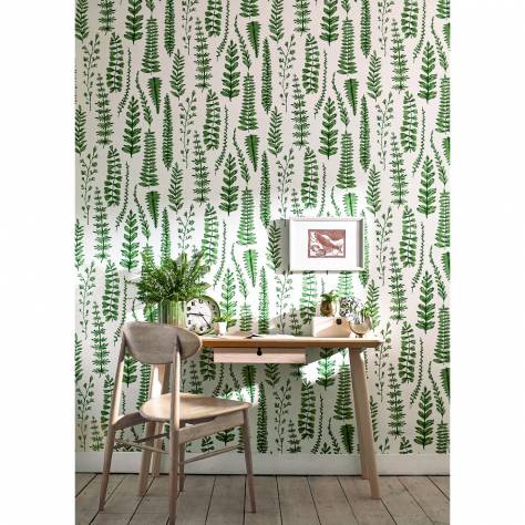 Scion Garden of Eden Wallpapers Ferns Wallpaper - Juniper - NART112798
