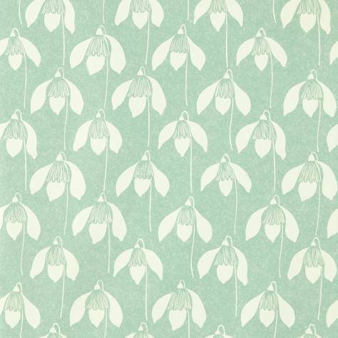 Scion Garden of Eden Wallpapers Snowdrop Wallpaper - Sage - NART112801