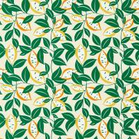 St Clements Wallpaper - Lemon/Tangerine