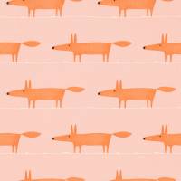 Midi Fox Wallpaper - Milkshake/Rose