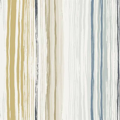 Scion Spirit & Soul Wallpapers Zing Wallpaper - Denim/Ochre/Slate - NSWA110826