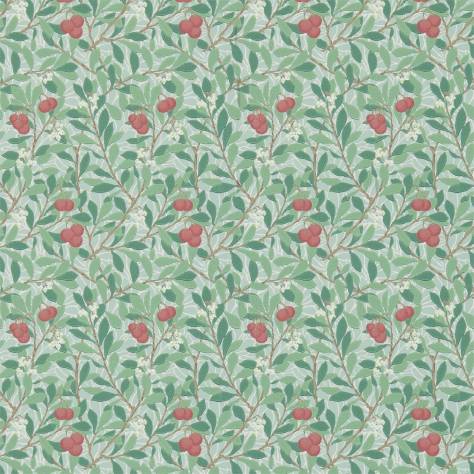 William Morris & Co Archive III Wallpapers Arbutus Wallpaper - Thyme/Coral - DM3W214719