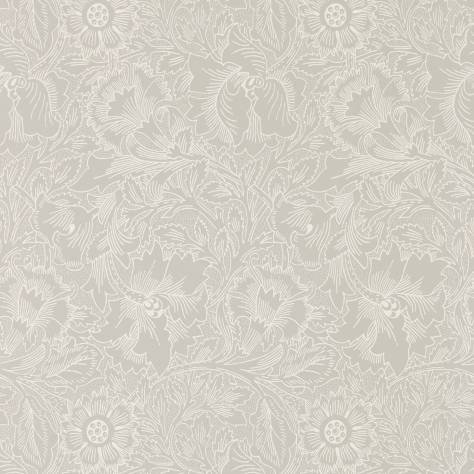William Morris & Co Pure Morris Wallpapers Pure Poppy Wallpaper - Dove/Chalk - DMPU216032