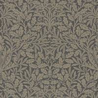 Pure Acorn Wallpaper - Charcoal/Gilver