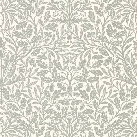 William Morris & Co Pure Morris Wallpapers Pure Acorn Wallpaper - Ecru/Pewter - DMPU216042