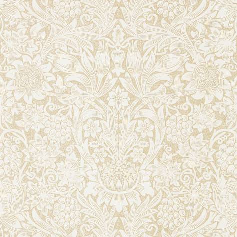 William Morris & Co Pure Morris Wallpapers Pure Sunflower Wallpaper - Parchment/Gold - DMPU216047