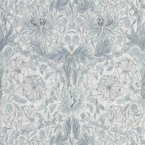 William Morris & Co Pure Morris North Wallpapers Pure Honeysuckle & Tulip Wallpaper - Cloud Grey - DMPN216524
