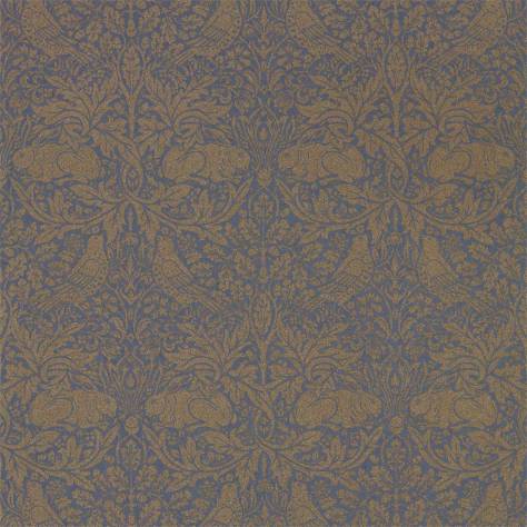 William Morris & Co Pure Morris North Wallpapers Pure Brer Rabbit Wallpaper - Ink/Gold - DMPN216530