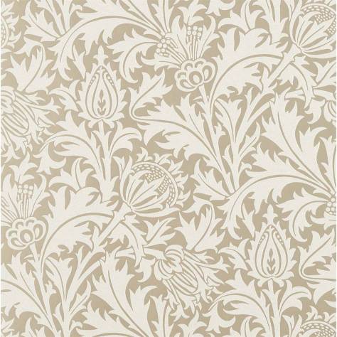 William Morris & Co Pure Morris North Wallpapers Pure Thistle (Beaded) Wallpaper - Gilver - DMPN216548