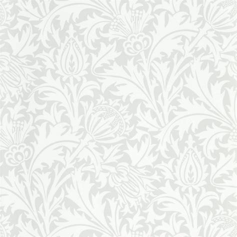 William Morris & Co Pure Morris North Wallpapers Pure Thistle Wallpaper - Grey Blue - DMPN216550