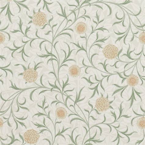 William Morris & Co The Craftsman Wallpapers Scroll Wallpaper - Thyme / Pear - DMCR216473