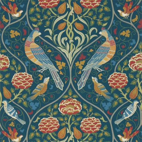William Morris & Co Archive V Melsetter Wallpapers Seasons By May Wallpaper - Indigo - DMSW216686