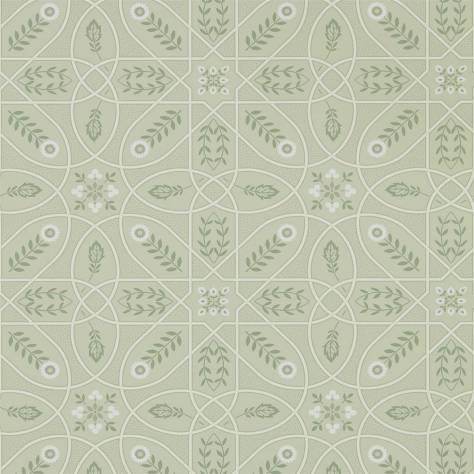 William Morris & Co Archive V Melsetter Wallpapers Brophy Trellis Wallpaper - Sage Linen - DMSW216702