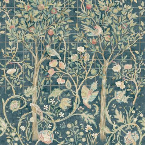 William Morris & Co Archive V Melsetter Wallpapers Melsetter Wallpanel - Indigo Rose - DMSW216706