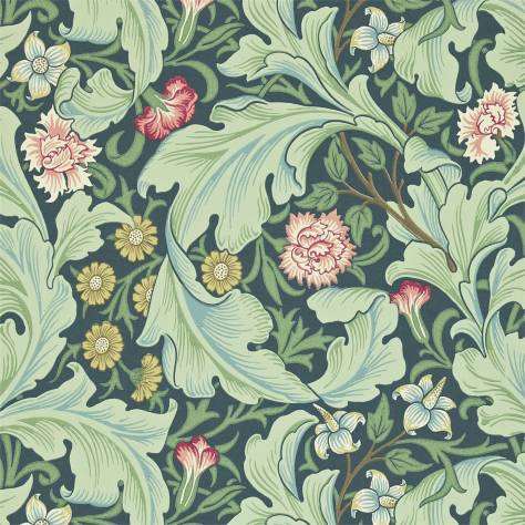 William Morris & Co Archive II Wallpapers Leicester Wallpaper - Woad/Sage - DARW212541
