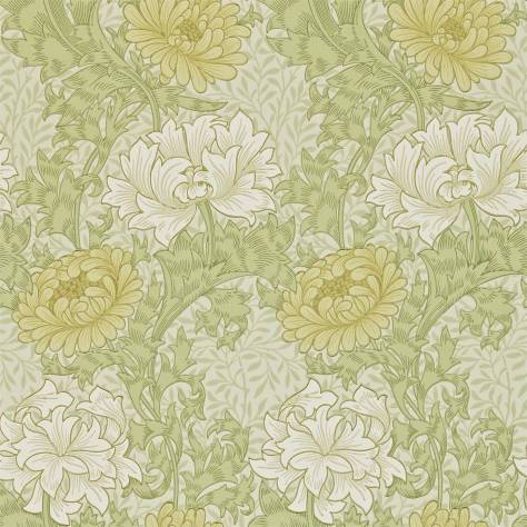 William Morris & Co Archive II Wallpapers Chrysanthemum Wallpaper - Pale Olive - DARW212545