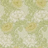 Chrysanthemum Wallpaper - Pale Olive
