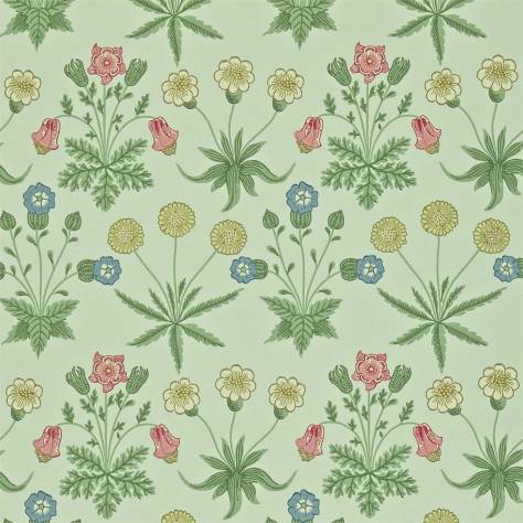 William Morris & Co Archive II Wallpapers Daisy Wallpaper - Pale Green/Rose - DARW212559