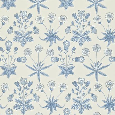 William Morris & Co Archive II Wallpapers Daisy Wallpaper - Blue Ivory - DARW212561