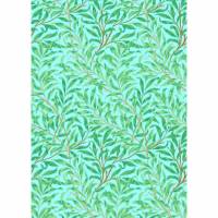 Willow Bough Wallpaper - Sky/Leaf Green