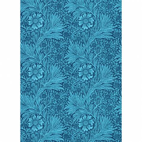 William Morris & Co Queen Square Wallpapers Marigold Wallpaper - Navy - DBPW216954