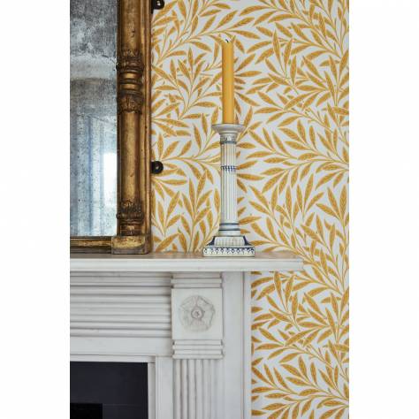 William Morris & Co Queen Square Wallpapers Willow Wallpaper - Yellow - DBPW216963