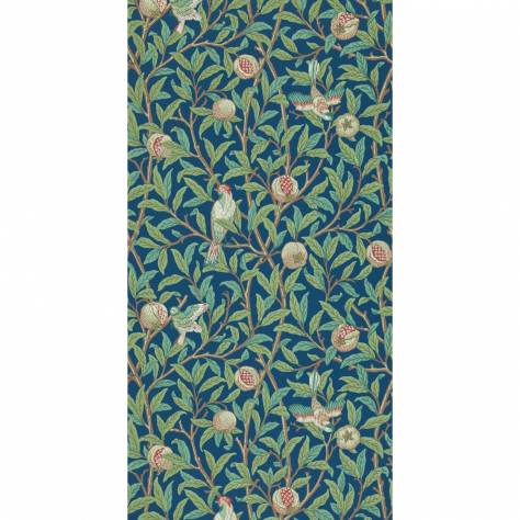 William Morris & Co Compilation Wallpapers Bird & Pomegranate Wallpaper - Blue/Sage - DCMW216815