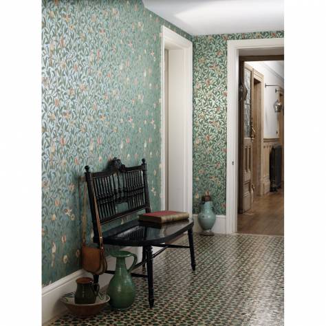 William Morris & Co Compilation Wallpapers Fruit Wip Wallpaper - Slate/Thyme - DCMW216819
