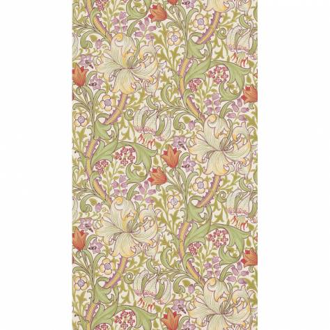 William Morris & Co Compilation Wallpapers Golden Lily Wallpaper - Olive/Russet - DCMW216834