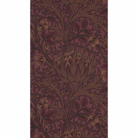 William Morris & Co Compilation Wallpapers Artichoke Wallpaper - Wine - DCMW216850