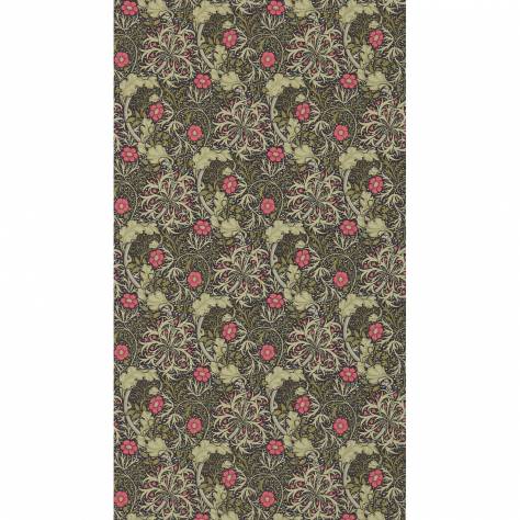 William Morris & Co Compilation Wallpapers Morris Seaweed Wallpaper - Ebony/Poppy - DCMW216851